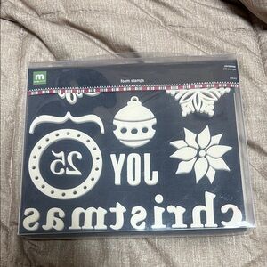 NEW Making Memories 23 Foam Stamps for Christmas Crafts